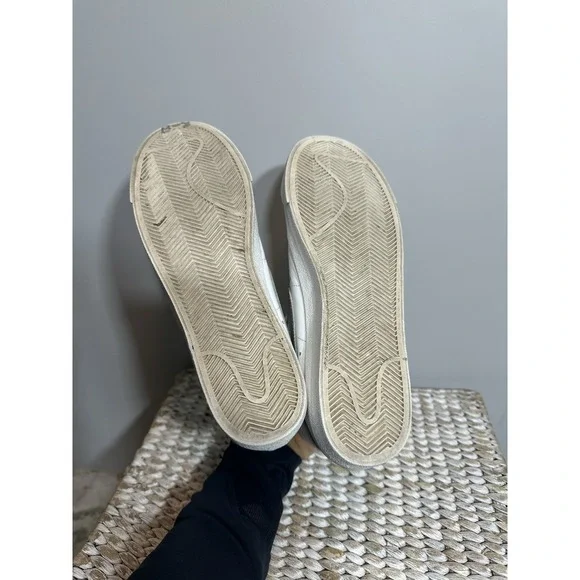Nike Blazer Mid '77 Vintage White Silver Sneakers CZ1055-112 Women's Size 9.5 - Picture 8 of 9